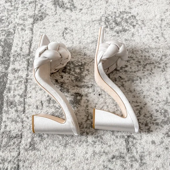 Loeffler Randall Silver Braided Heels - Picture 10 of 14